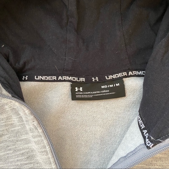 UNDER ARMOUR~LONG SLEEVE~ZIP FRONT HOODIE~MEDIUM - Picture 6 of 8